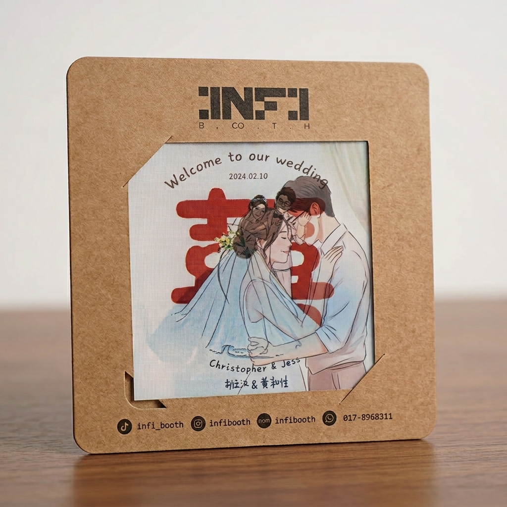 3D Photo Booth 成品卡片正反面展示