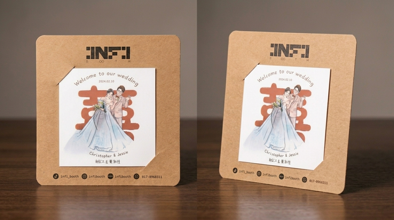 INFIBOOTH 3D Photo Booth 正反面展示