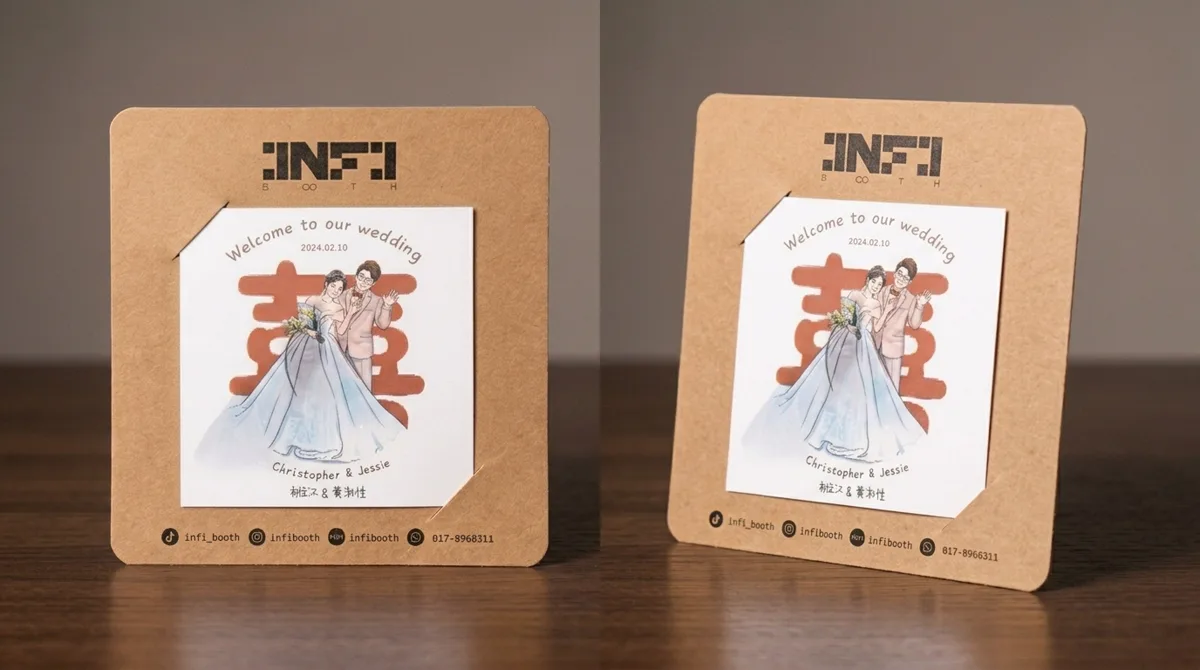 INFIBOOTH 3D Photo Booth 正反面展示
